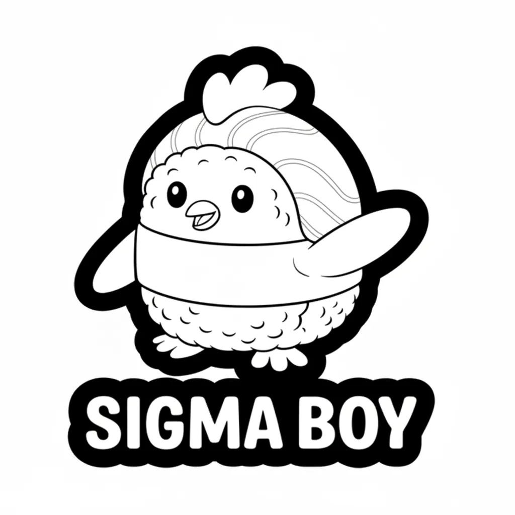 Sigma Boy Kleurplaat 4