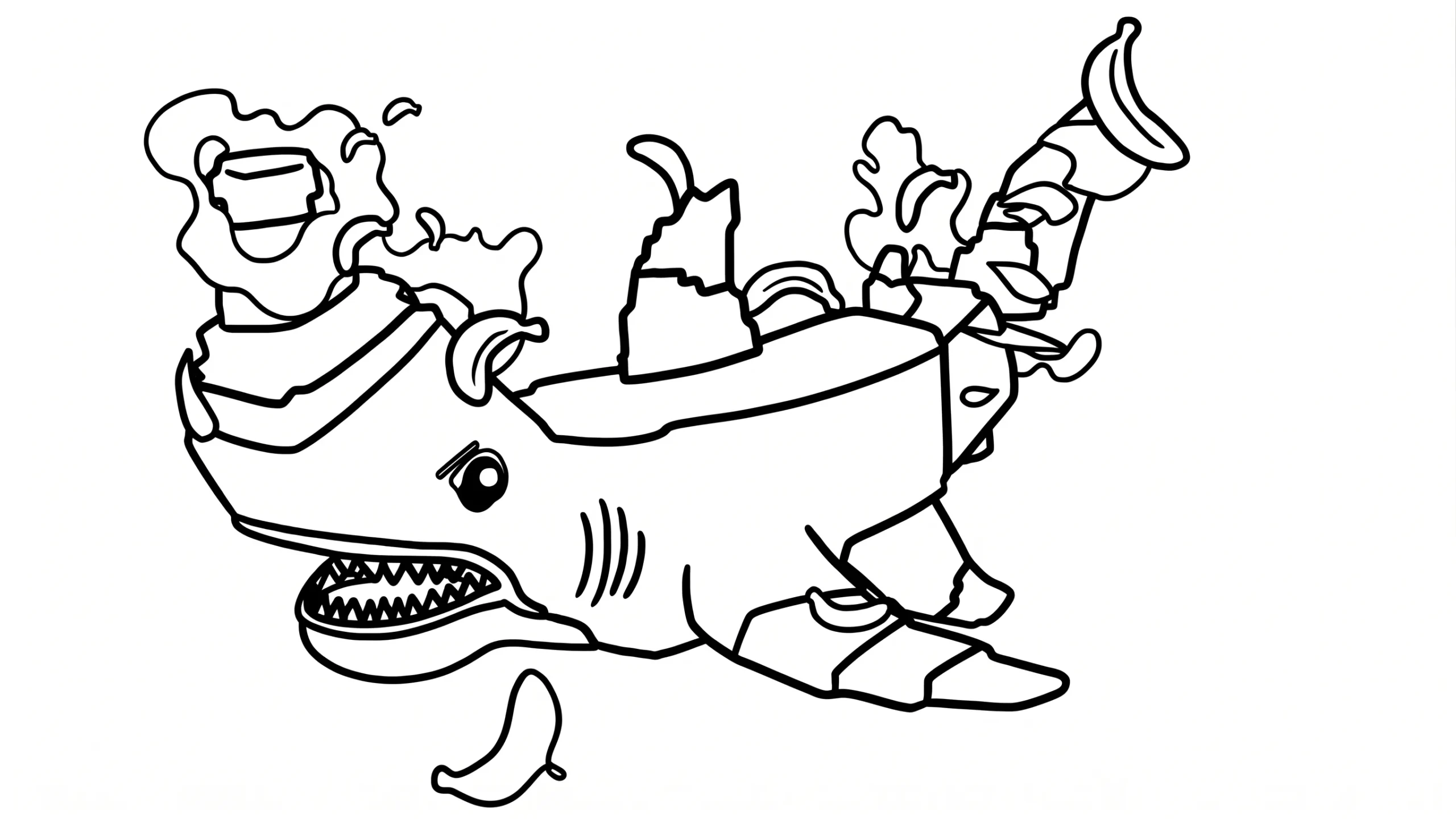 Squalanana Kleurplaat 4