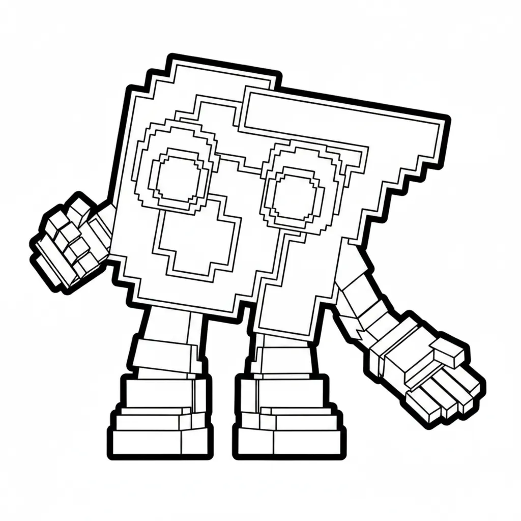 Steal A Brainrot Kleurplaat 1