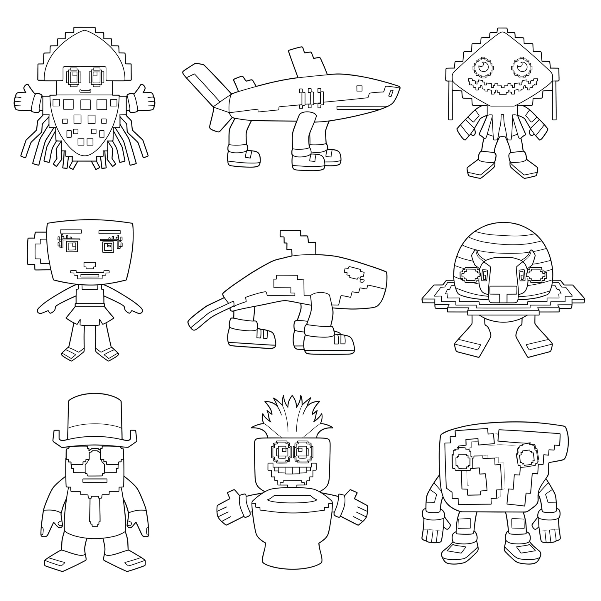 Steal A Brainrot Kleurplaat 5