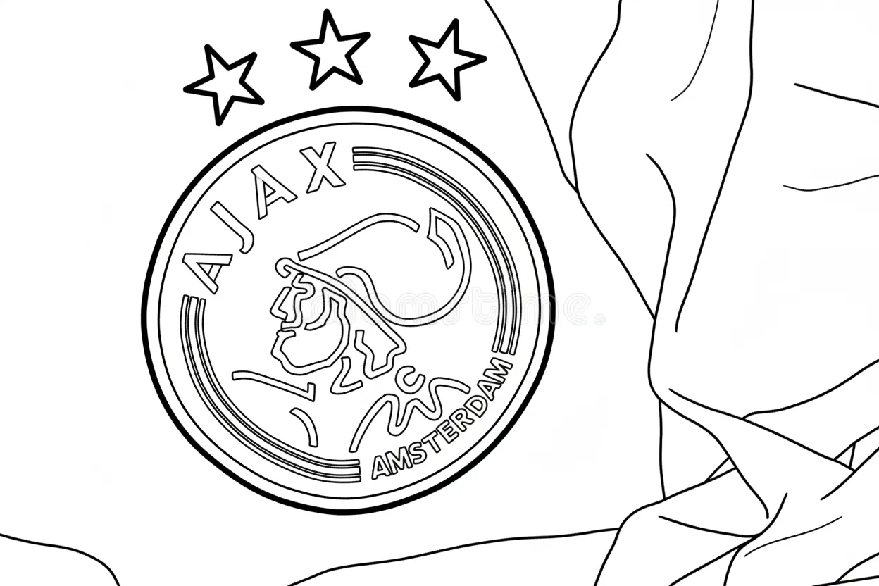 Ajax Kleurplaat 8