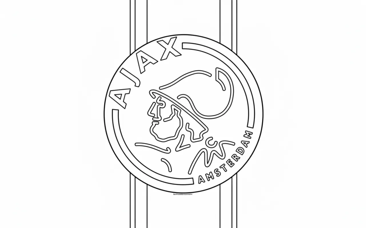Ajax Kleurplaat 9