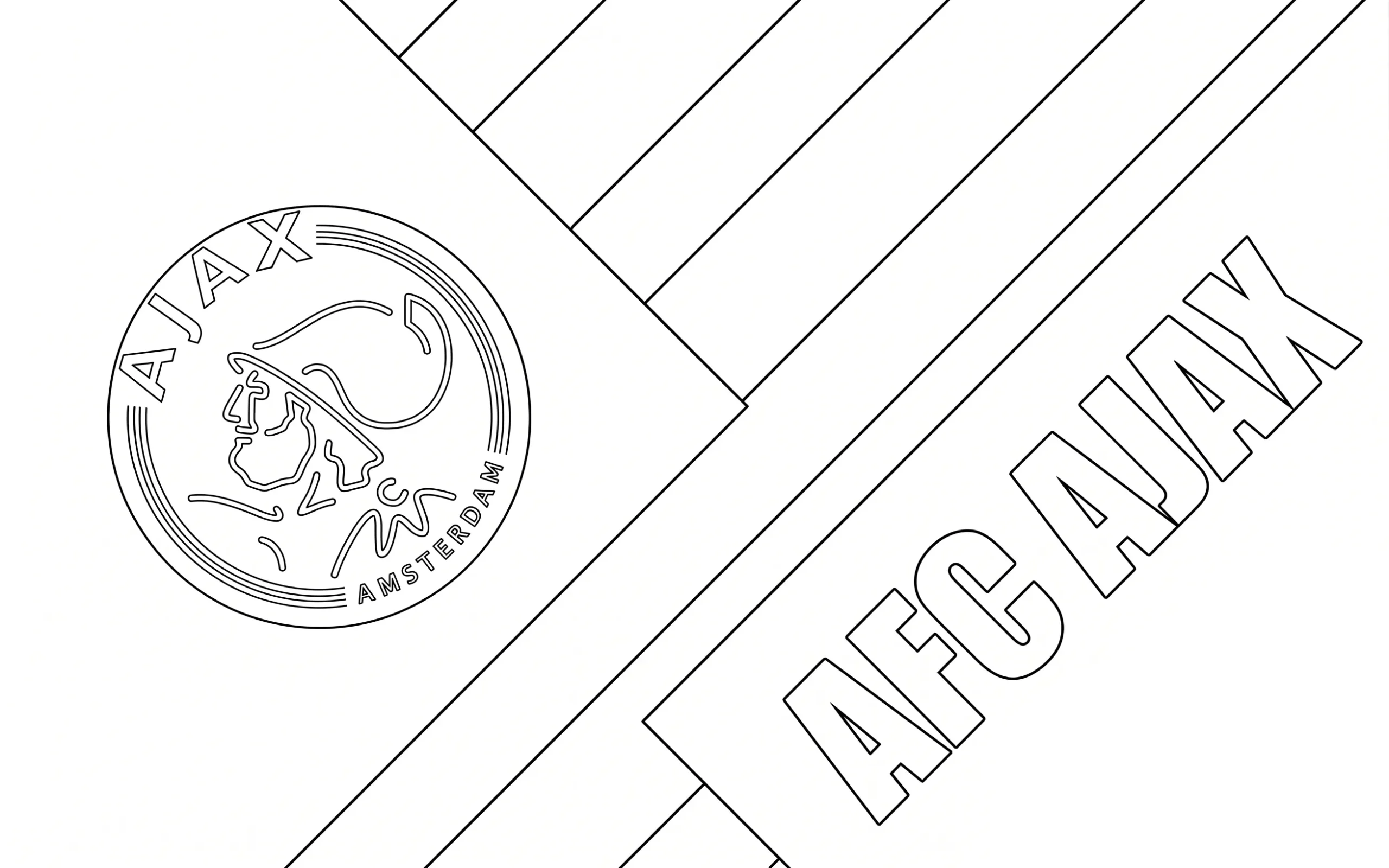 Ajax Kleurplaat 10