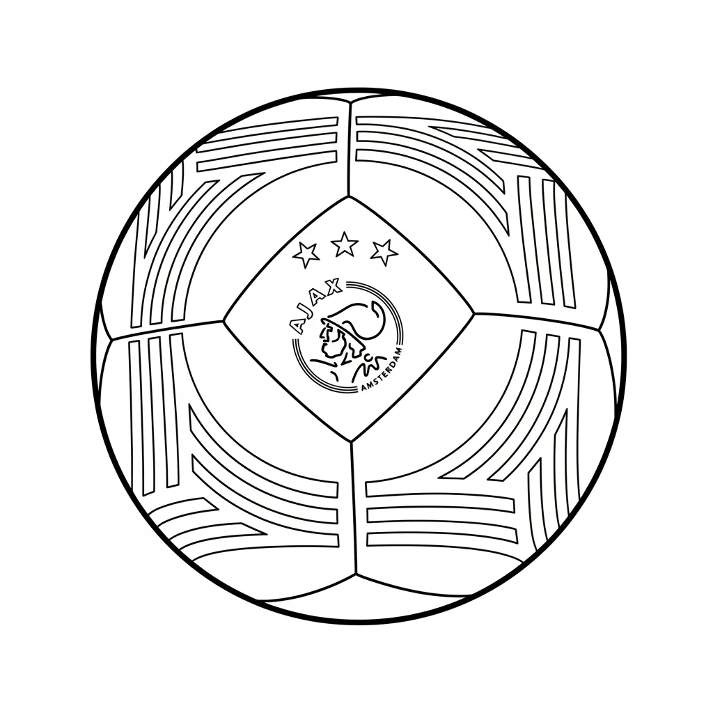 Ajax Kleurplaat