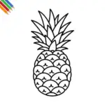Ananas Kleurplaat thumbnail
