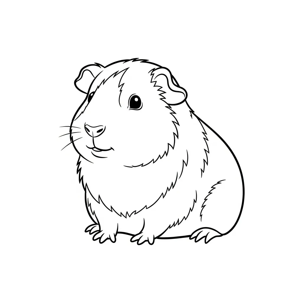 Cavia Kleurplaat 9