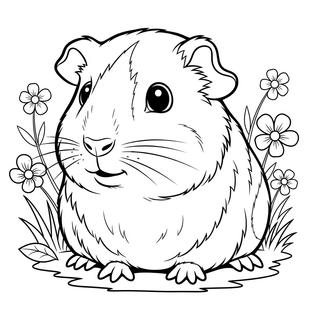 Cavia Kleurplaat 2