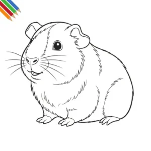 Cavia Kleurplaat thumbnail