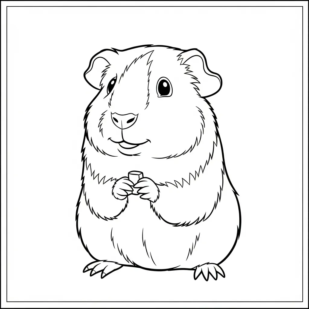 Cavia Kleurplaat 4