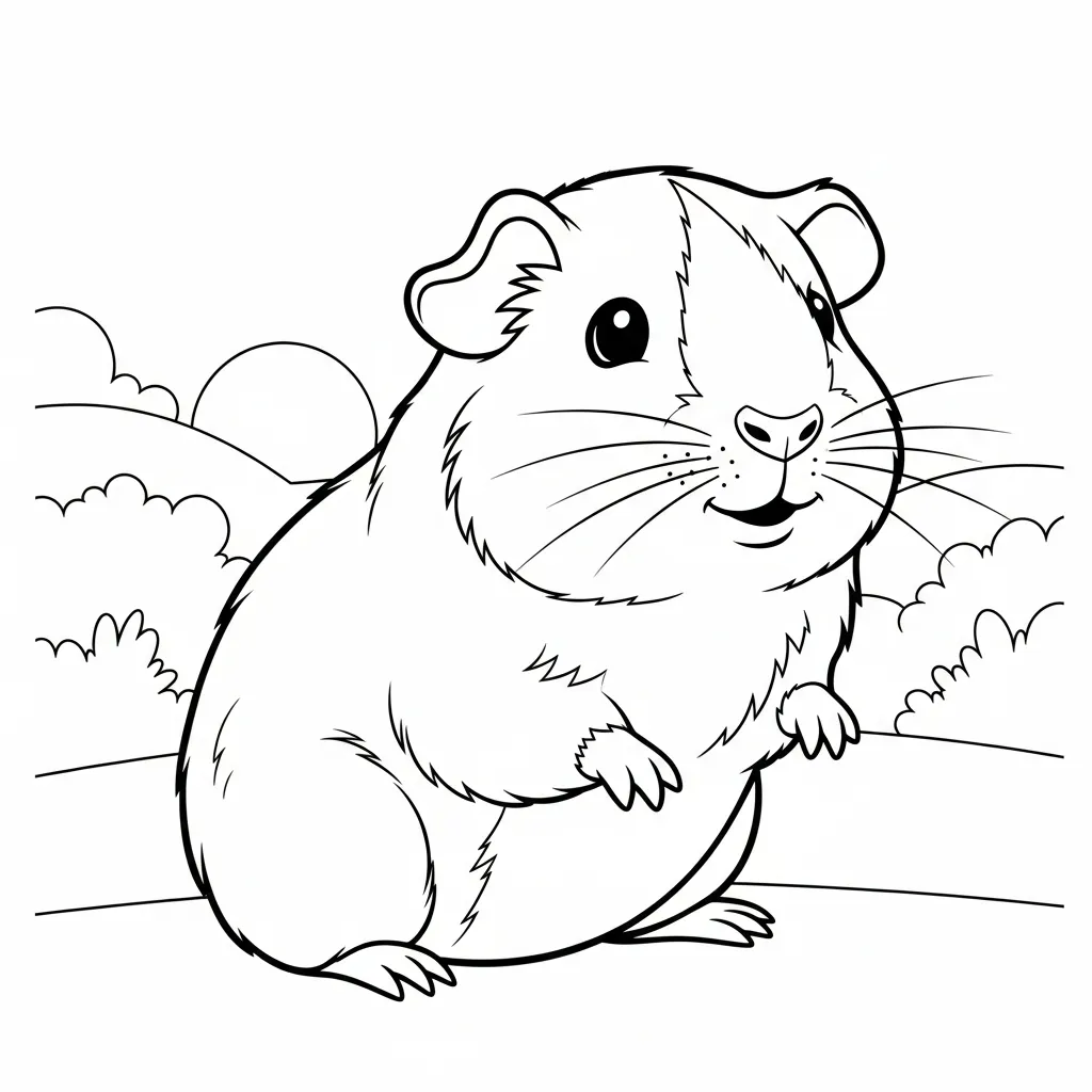 Cavia Kleurplaat 5