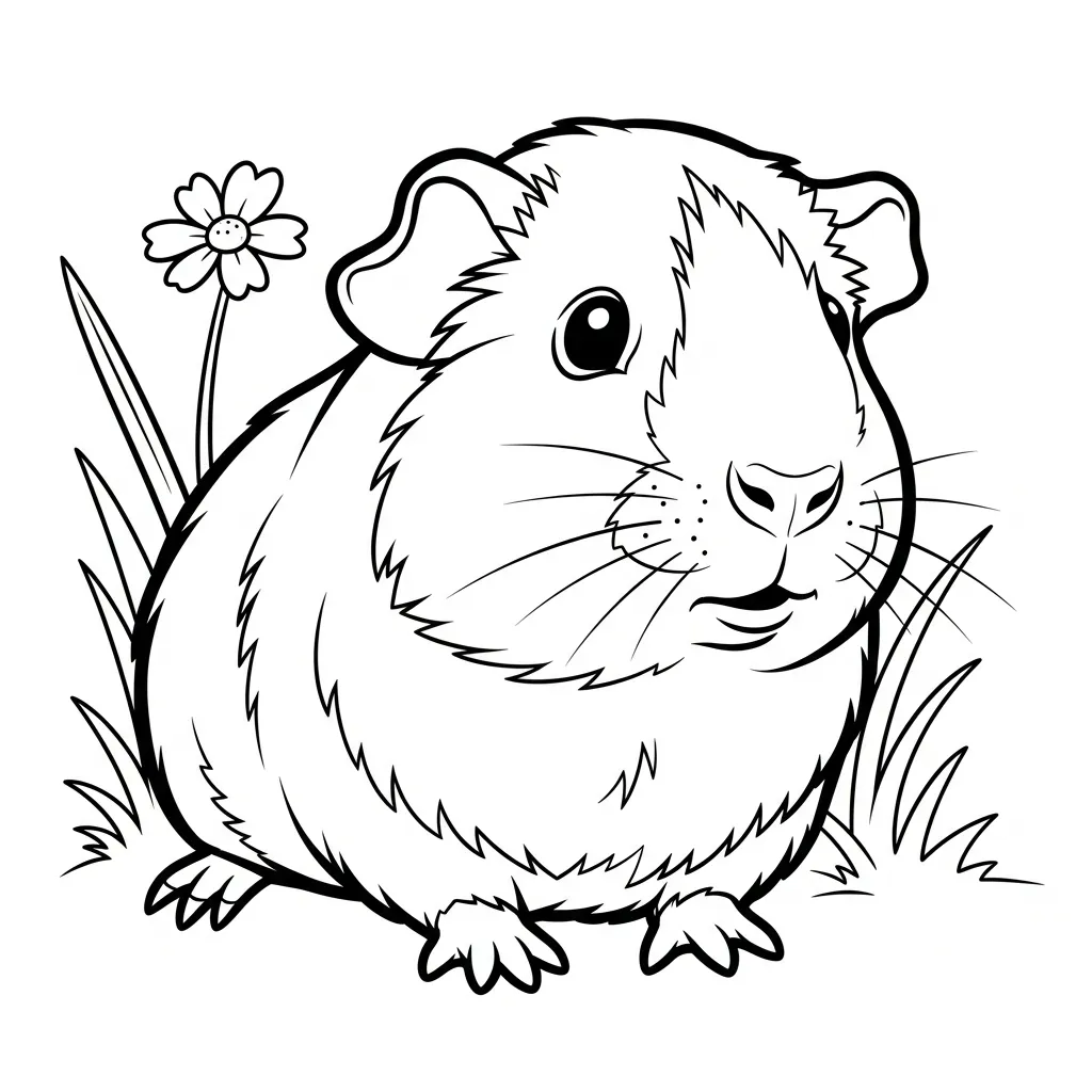 Cavia Kleurplaat 6