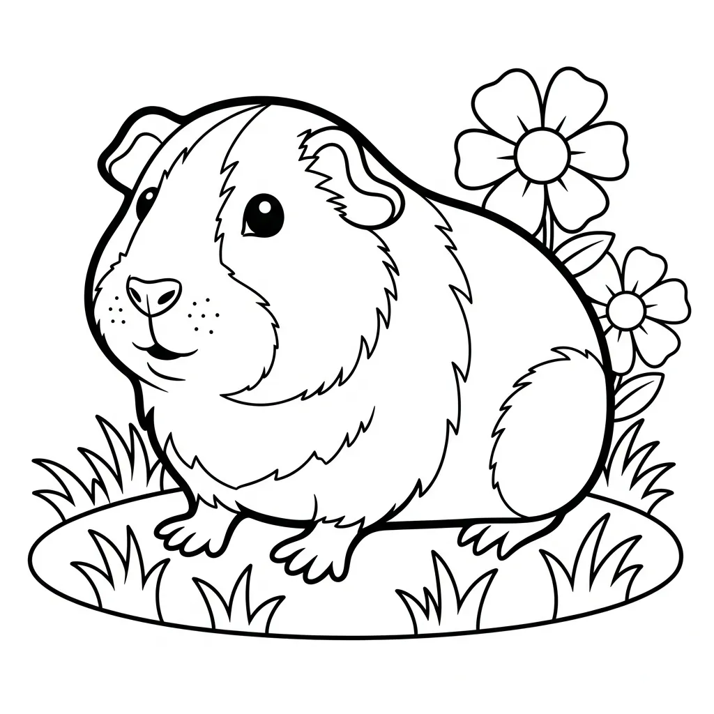 Cavia Kleurplaat 7