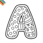 Letter A Kleurplaat thumbnail