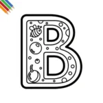 Letter B Kleurplaat thumbnail