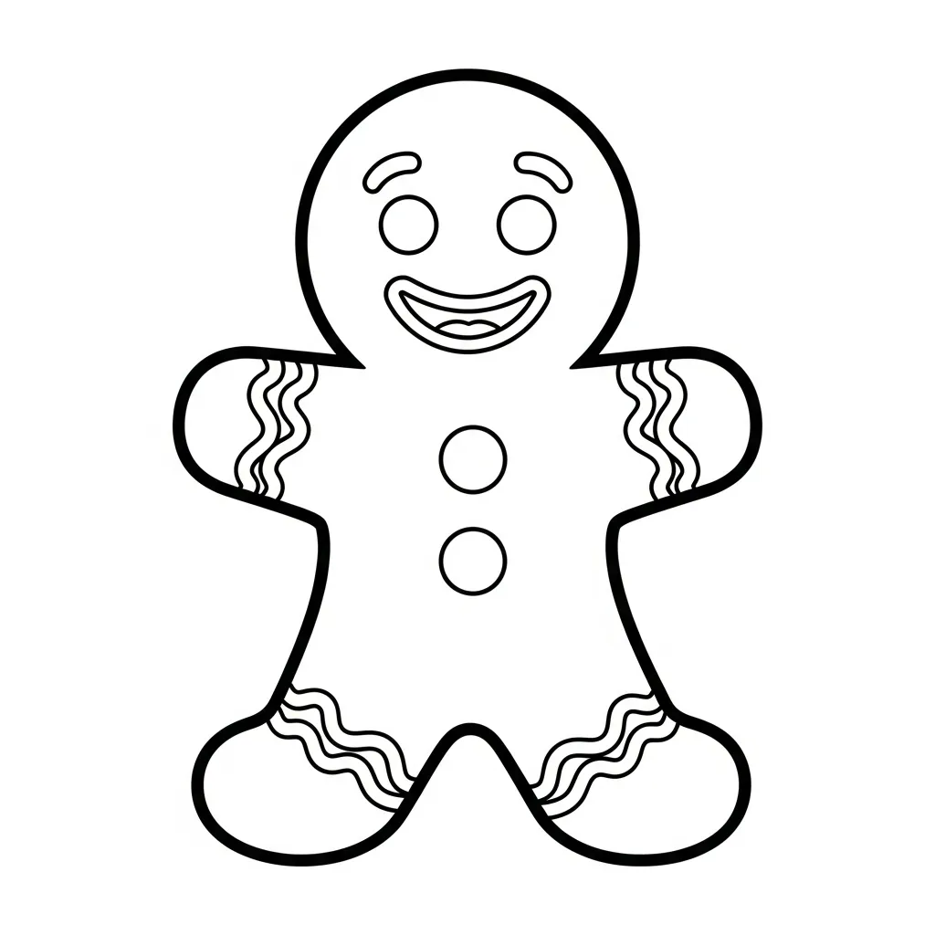 Peperkoekmannetje Kleurplaat 19