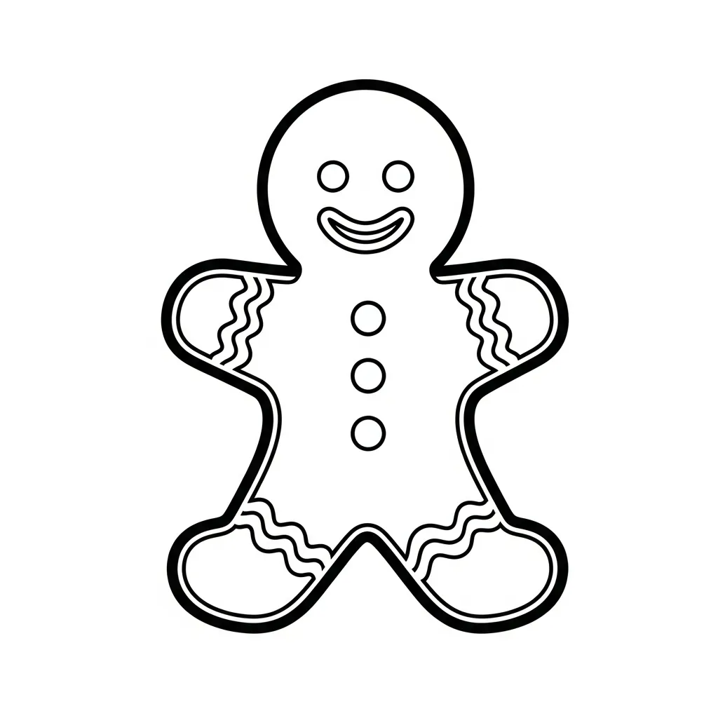 Peperkoekmannetje Kleurplaat 37