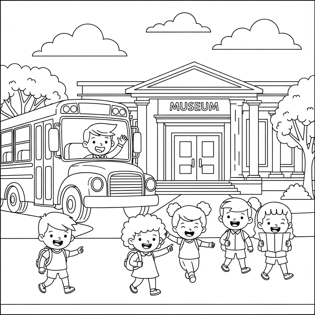 Schoolreisje Kleurplaat 4