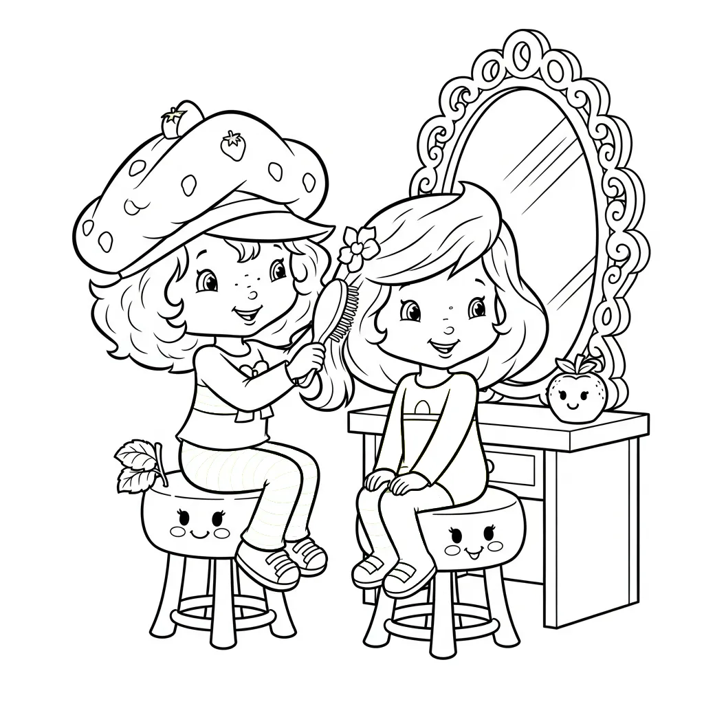 Strawberry Shortcake Kleurplaat 25 Strawberry Shortcake Kleurplaat 17