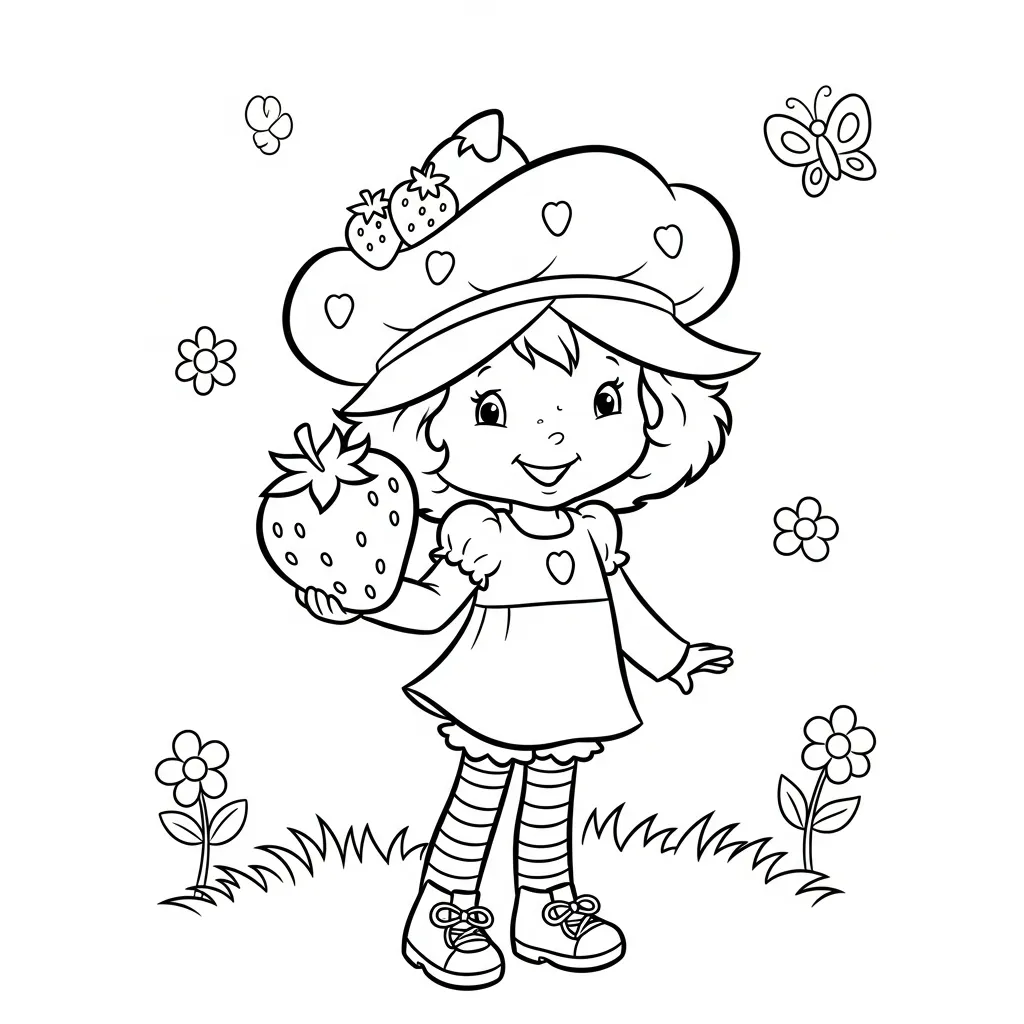 Strawberry Shortcake Kleurplaat 17 Strawberry Shortcake Kleurplaat 9