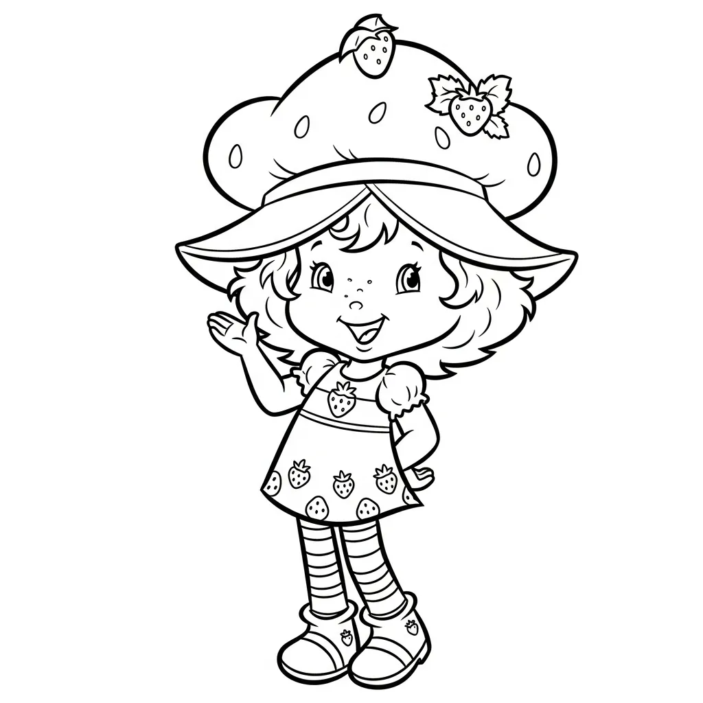 Strawberry Shortcake Kleurplaat 21 Strawberry Shortcake Kleurplaat 13