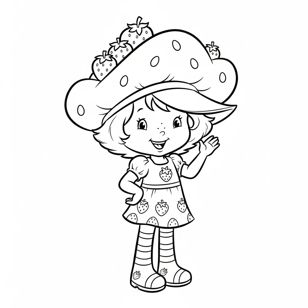 Strawberry Shortcake Kleurplaat 22 Strawberry Shortcake Kleurplaat 14