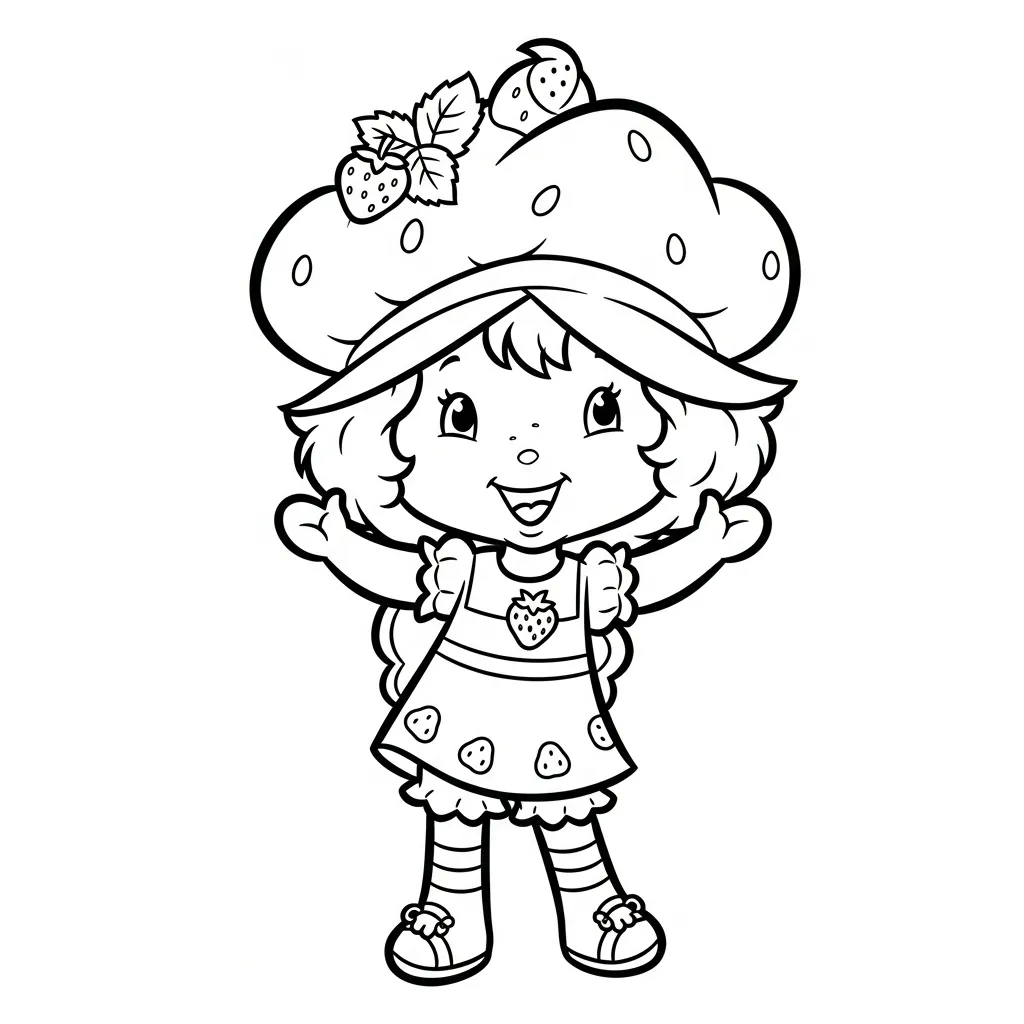Strawberry Shortcake Kleurplaat 23 Strawberry Shortcake Kleurplaat 15