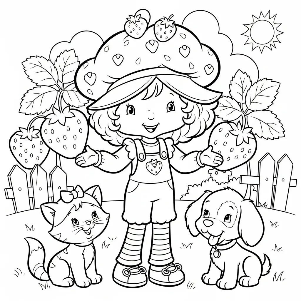 Strawberry Shortcake Kleurplaat 13 Strawberry Shortcake Kleurplaat 5