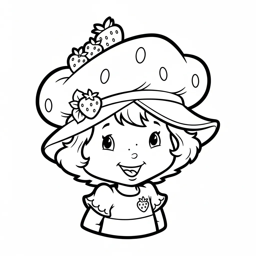 Strawberry Shortcake Kleurplaat 14 Strawberry Shortcake Kleurplaat 6