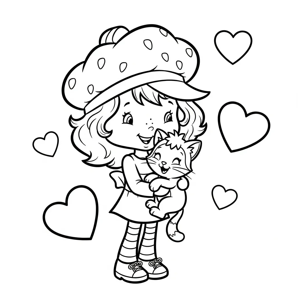 Strawberry Shortcake Kleurplaat 9 Strawberry Shortcake Kleurplaat 1