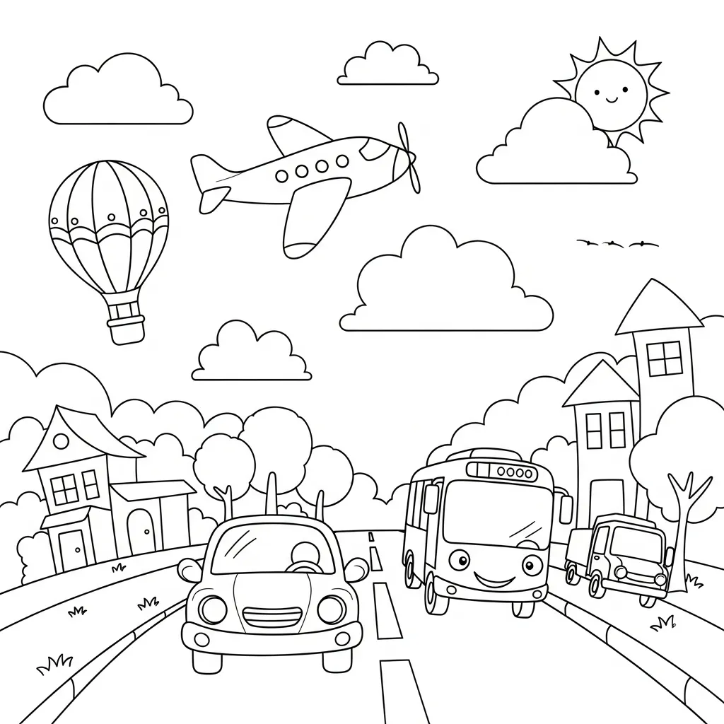Verkeer Kleurplaat 4