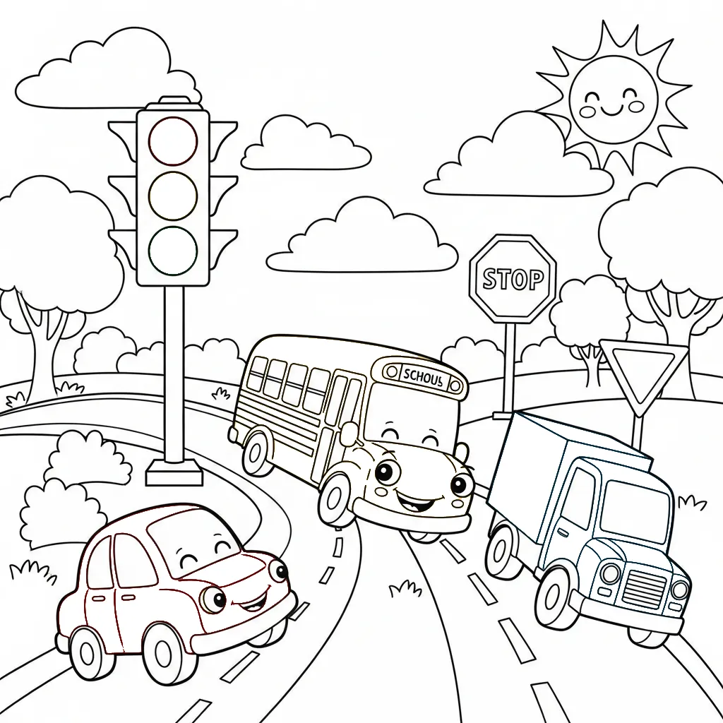 Verkeer Kleurplaat 8
