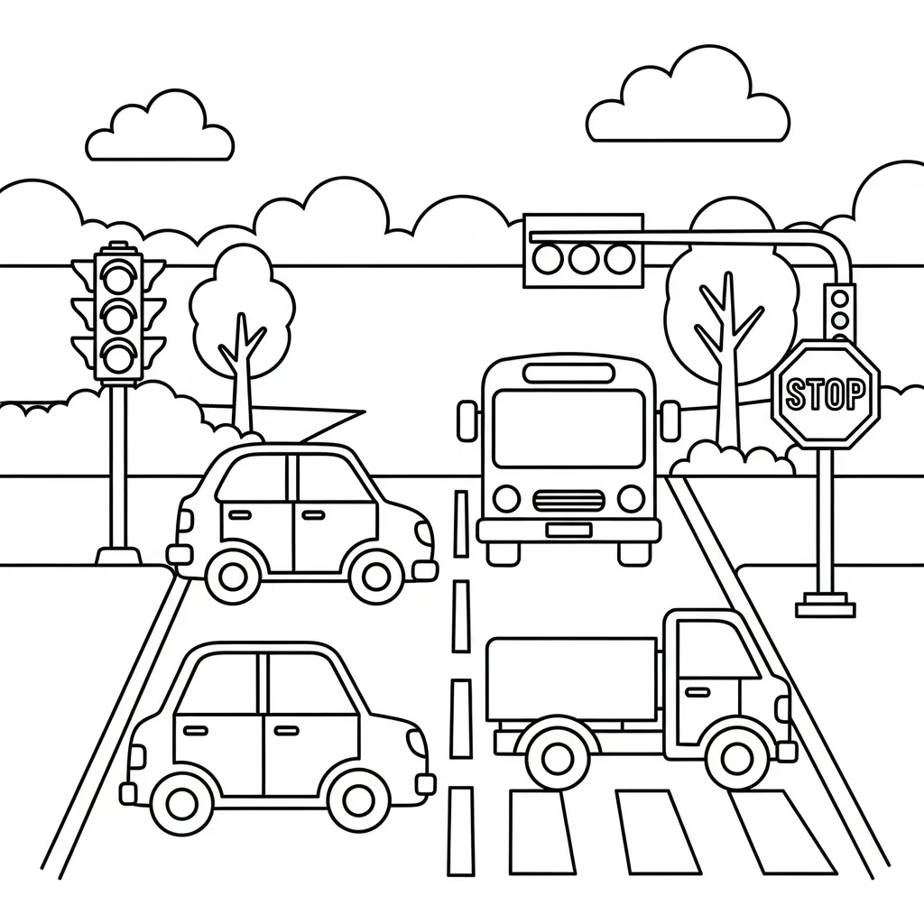 Verkeer Kleurplaat 9