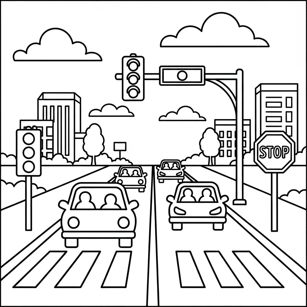 Verkeer Kleurplaat 11