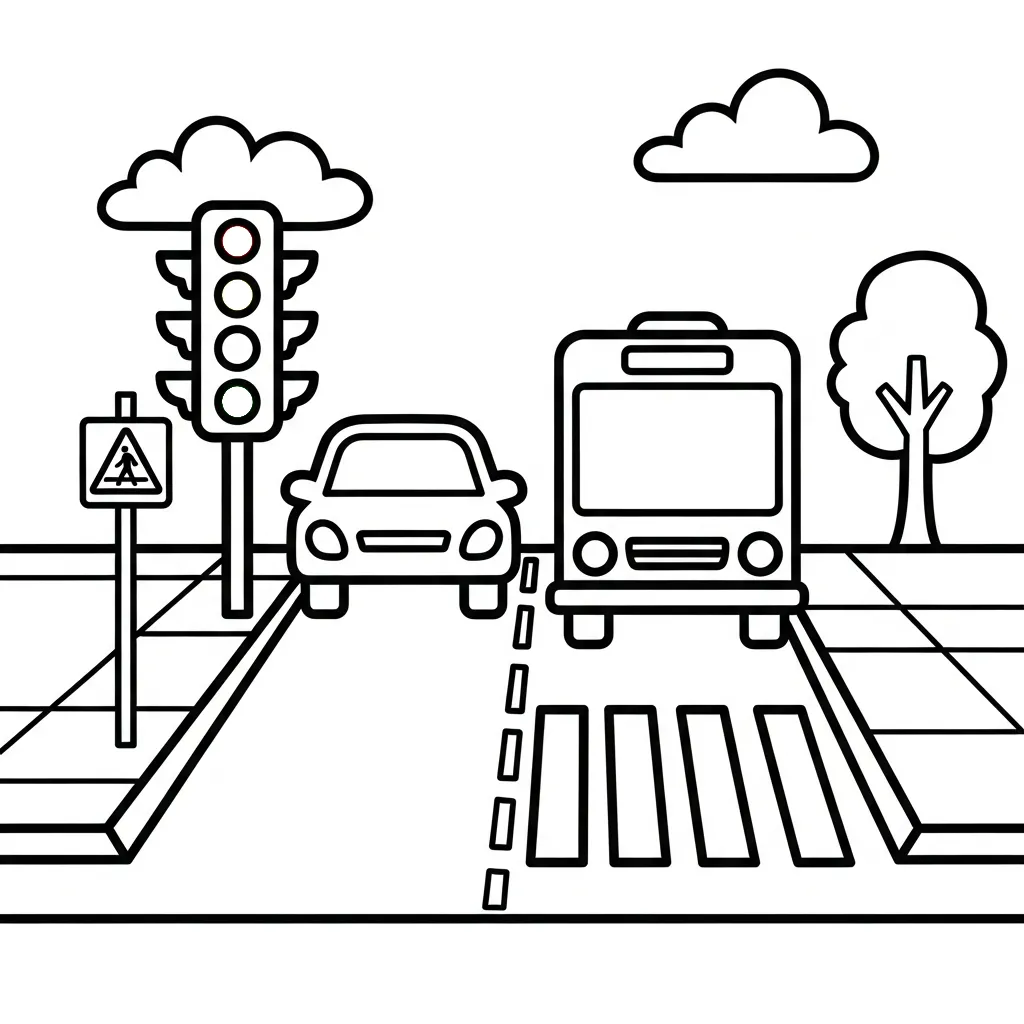 Verkeer Kleurplaat 15