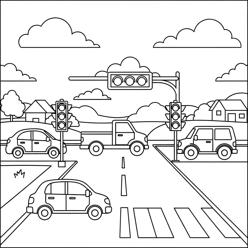 Verkeer Kleurplaat 18