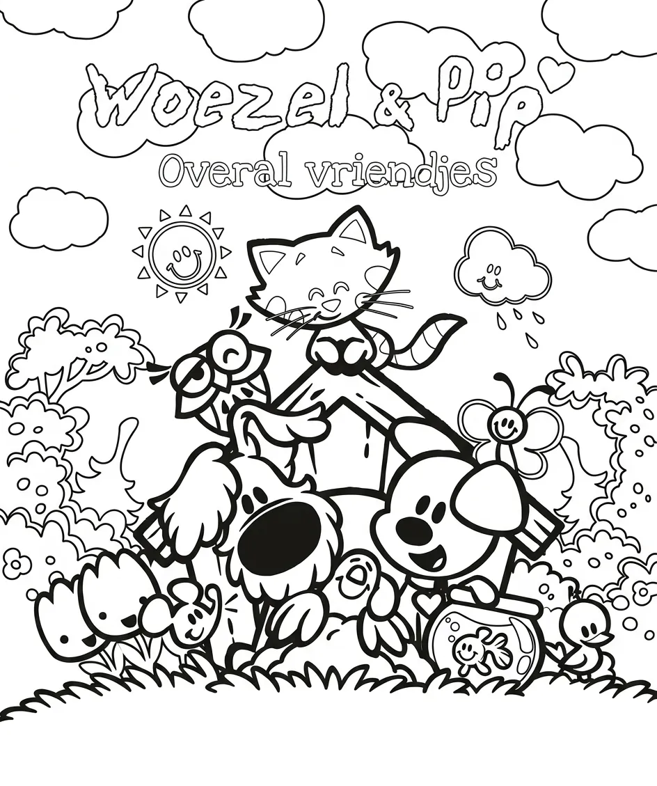 Woezel En Pip Kleurplaat