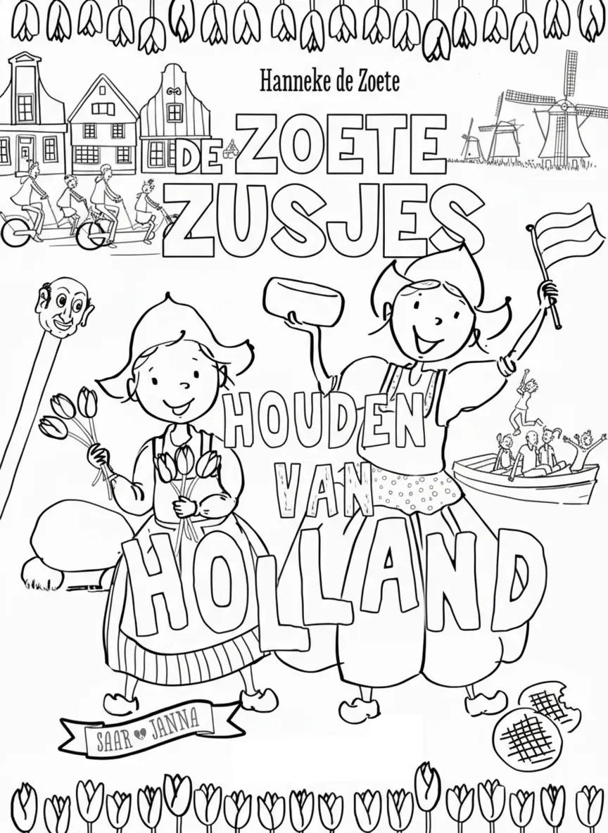 Zoete Zusjes Kleurplaat 23