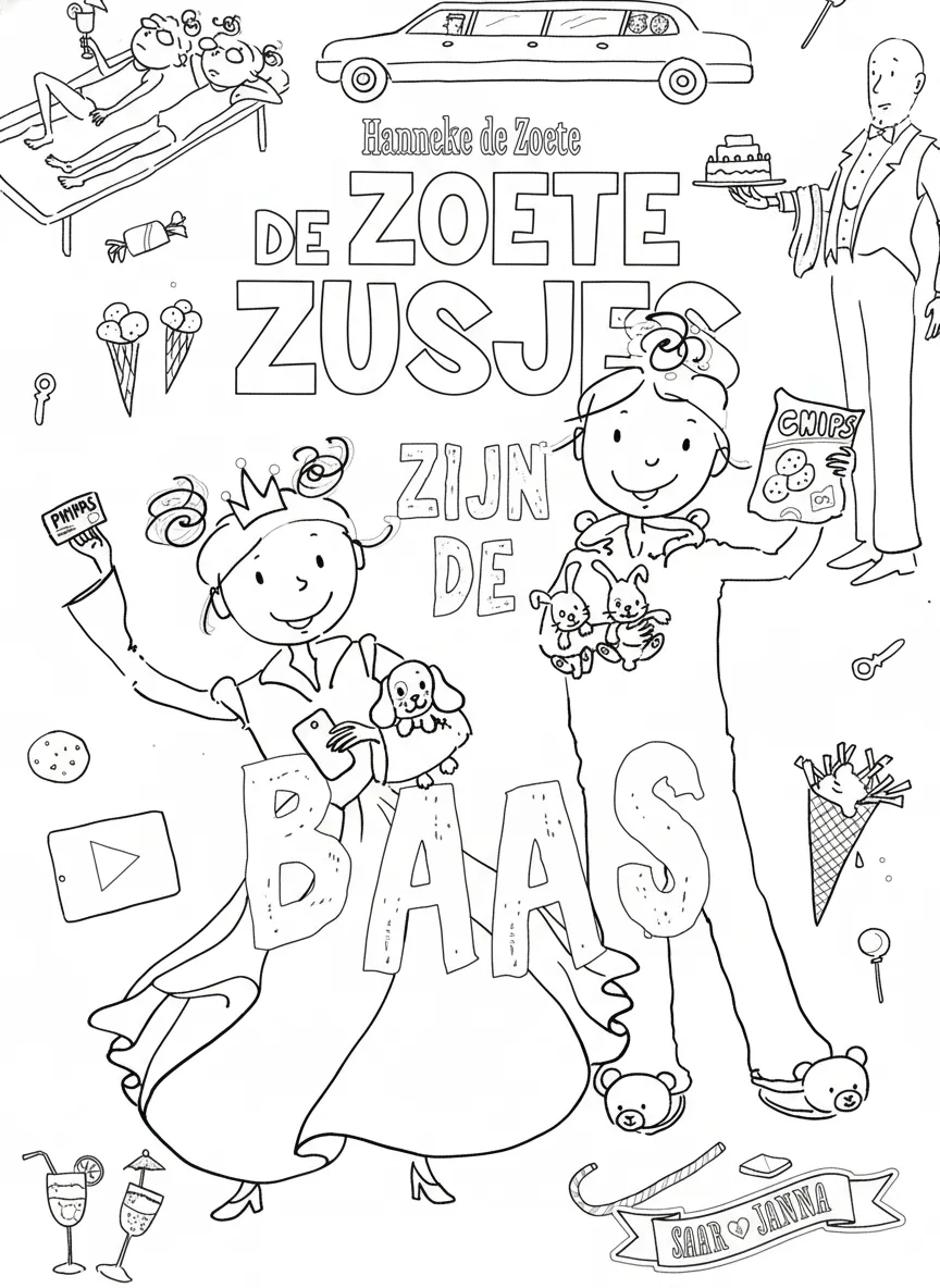 Zoete Zusjes Kleurplaat 21