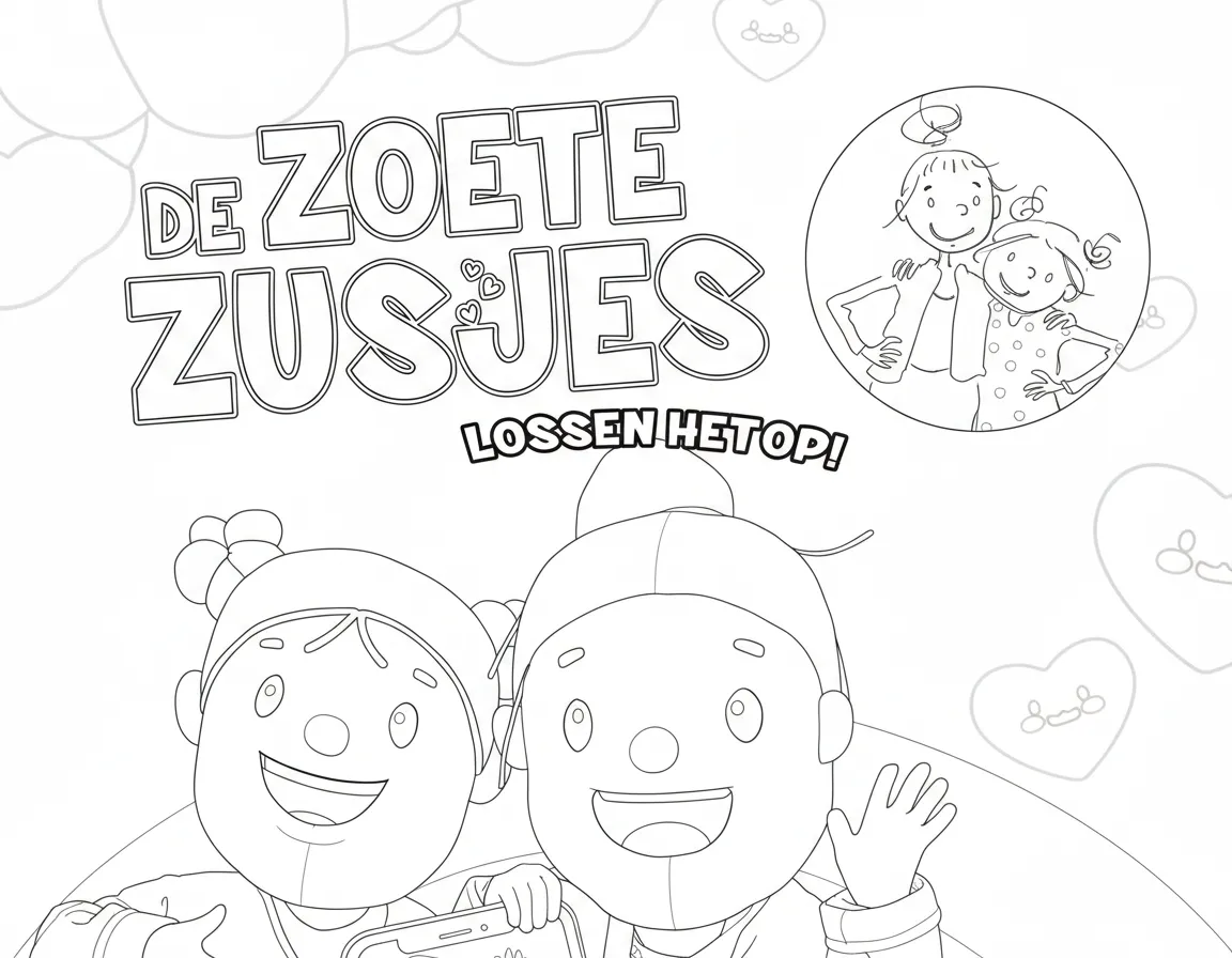 Zoete Zusjes Kleurplaat 14