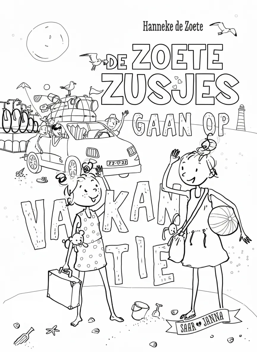 Zoete Zusjes Kleurplaat 13