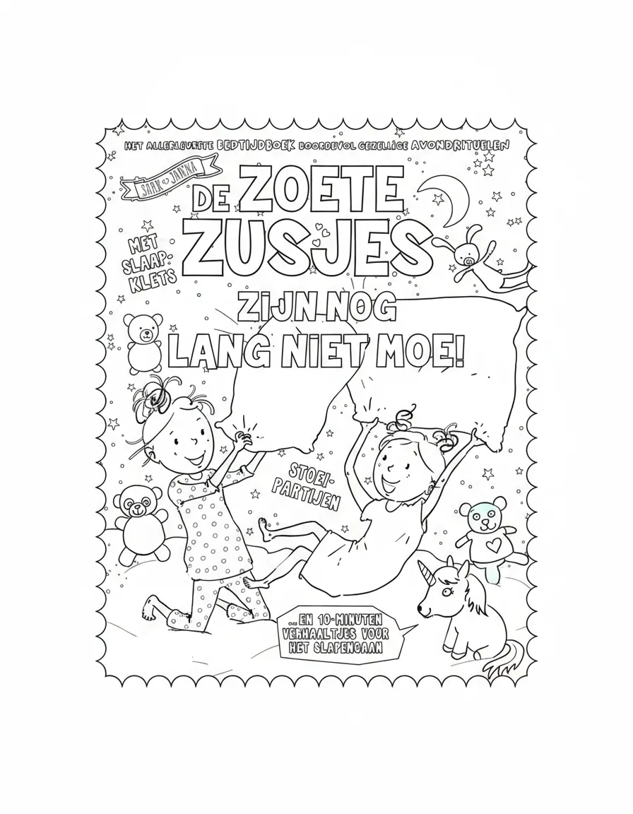 Zoete Zusjes Kleurplaat 7