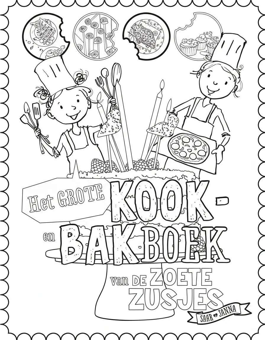 Zoete Zusjes Kleurplaat 30