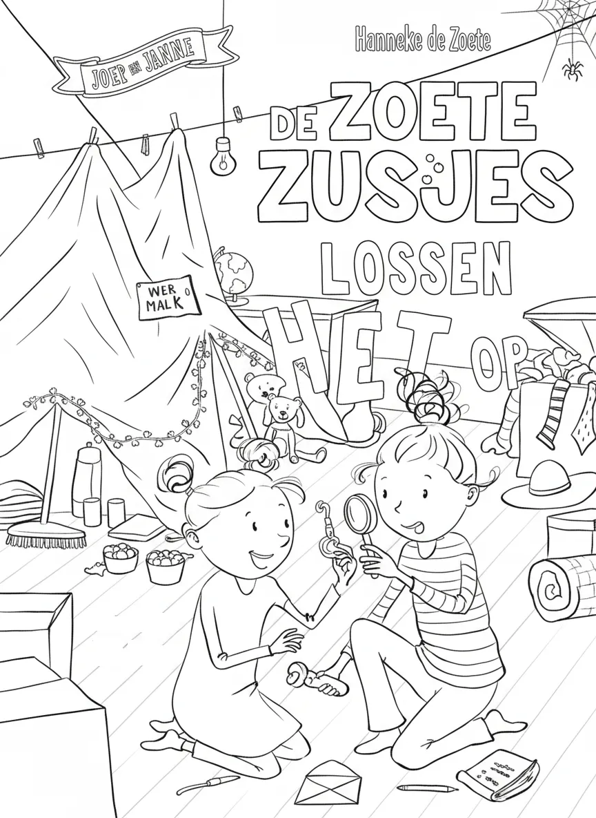 Zoete Zusjes Kleurplaat 28
