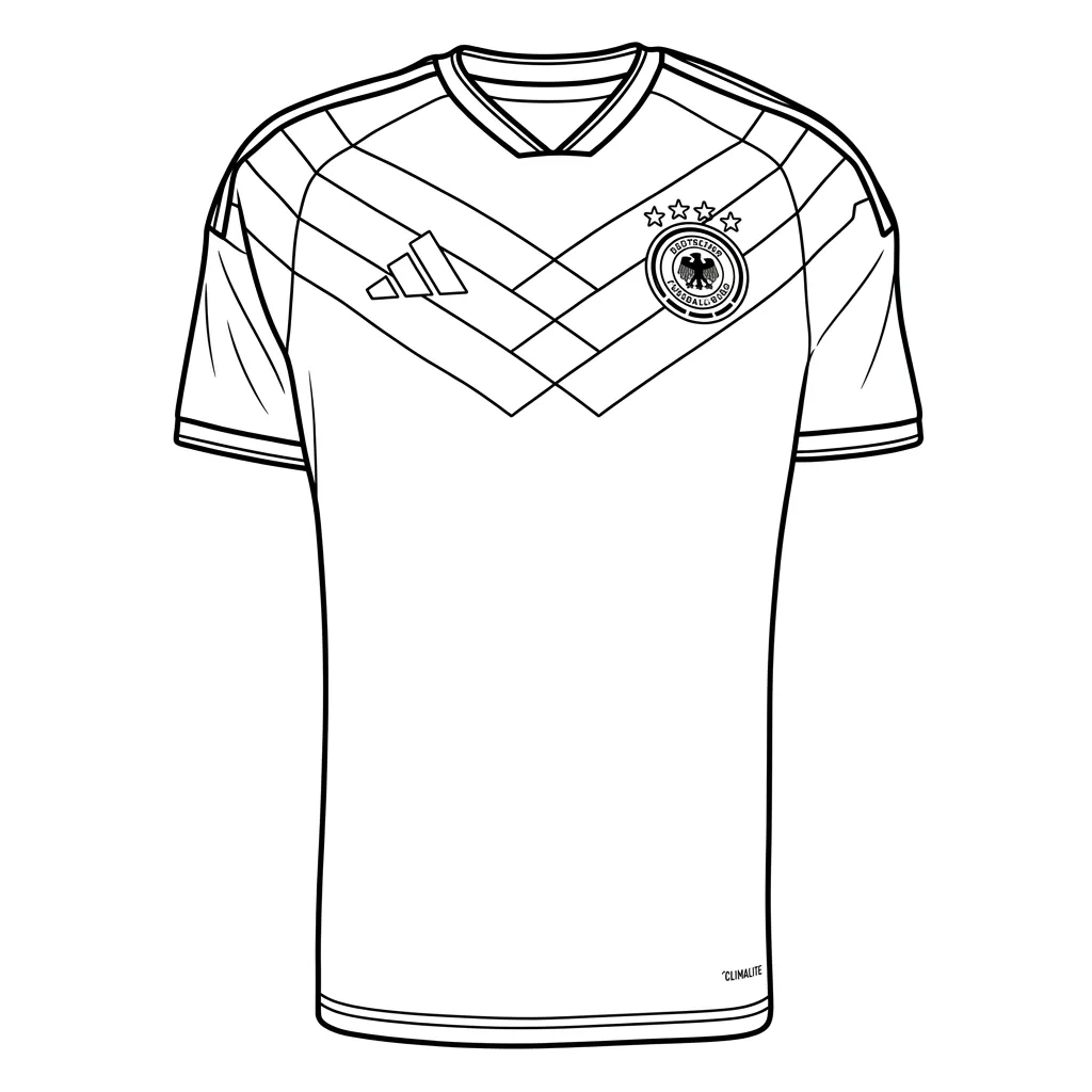 Duitsland voetbalelftal WK 2026 Kleurplaat 15 Duitsland voetbalelftal WK 2026 Kleurplaat 7