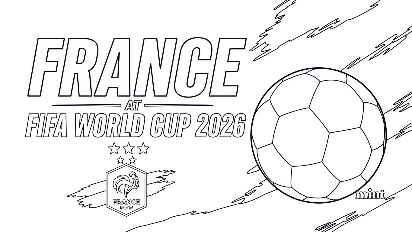 Frankrijk voetbalelftal WK 2026 Kleurplaat 15