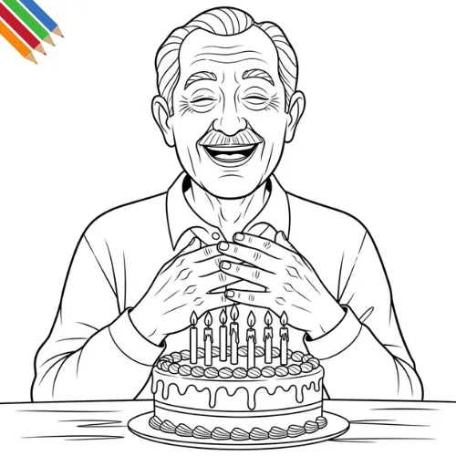 Kleurplaat Verjaardag Opa thumbnail