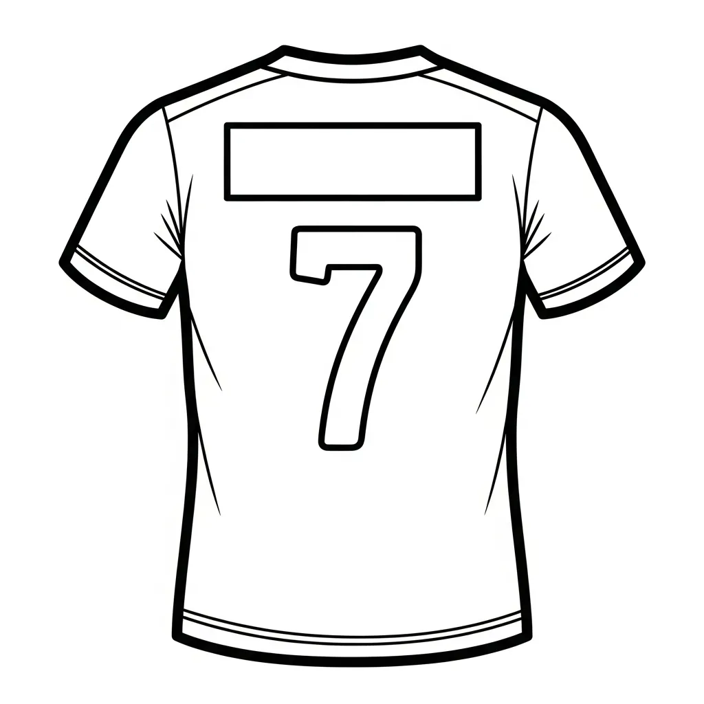 Kleurplaat Voetbalshirt 20 Kleurplaat Voetbalshirt 12
