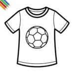 Kleurplaat Voetbalshirt 4 Kleurplaat Voetbalshirt thumbnail