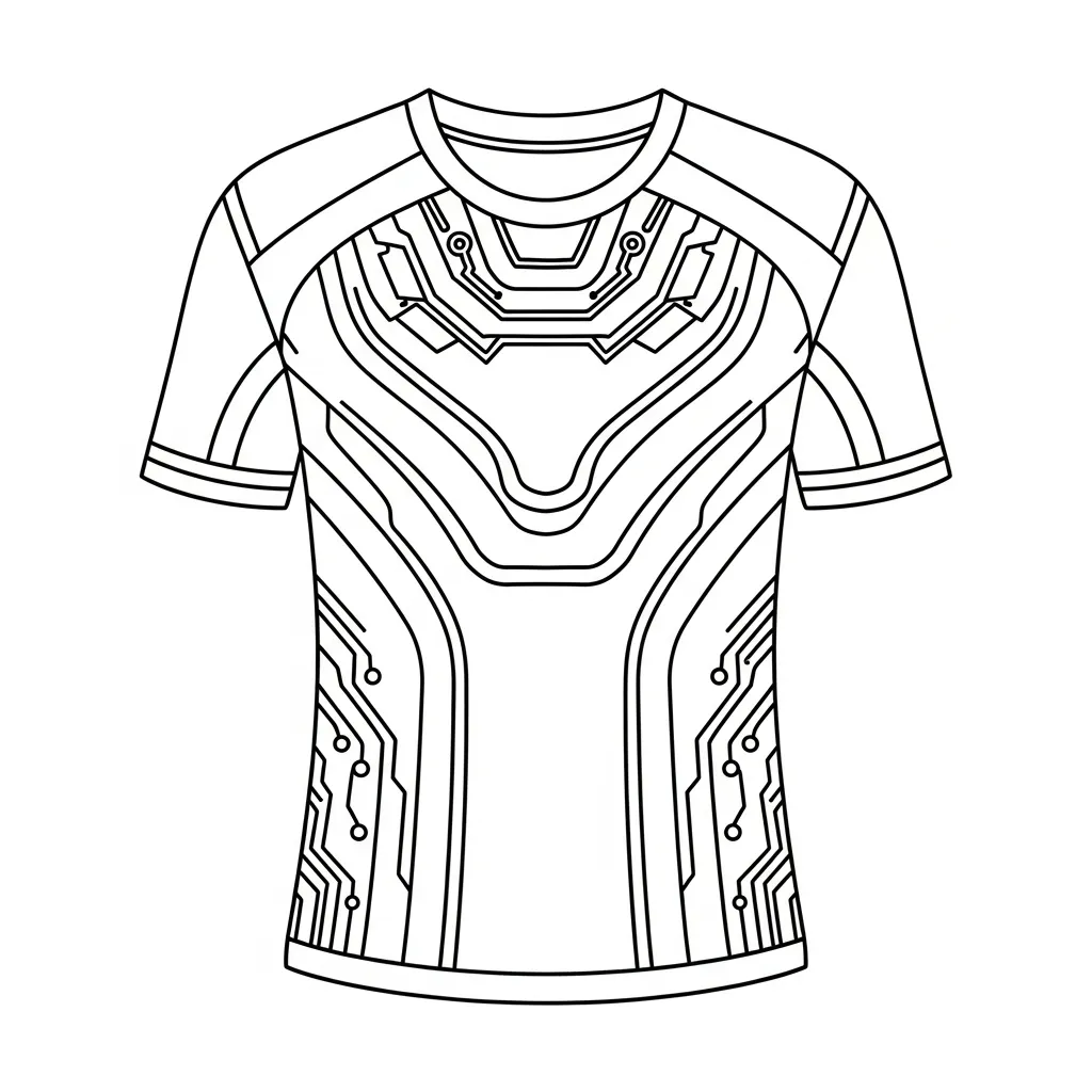 Kleurplaat Voetbalshirt 8 Kleurplaat Voetbalshirt