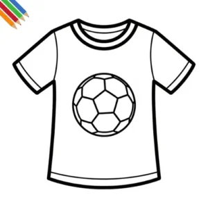 Kleurplaat Voetbalshirt 7 Kleurplaat Voetbalshirt thumbnail